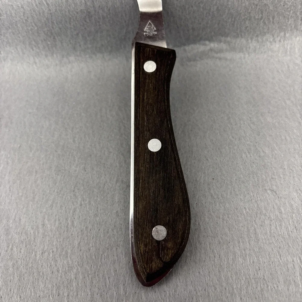 VTG Emperor Steel Stainless Meat Serving Fork Wood Handle Household Japan 11